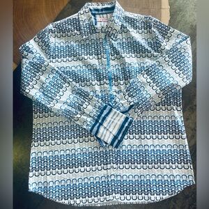 Tizzie stretch cotton button up shirt. XL